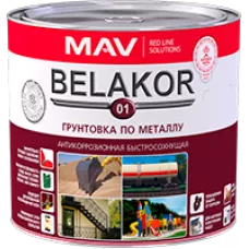 Грунтовка BELAKOR 01 по металлу антикоррозионная быстросохнущая красно-кор 10л (12кг)