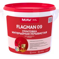 Грунтовка FLAGMAN 09 интерьерная укрывистая (ВД-АК-09) белая 11л (14,0 кг)