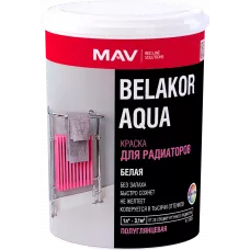 Краска BELAKOR AQUA Для радиаторов белая п/гл 0,5л (0,5кг)