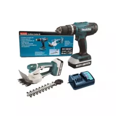 Аккум. дрель-шуруповерт MAKITA HP488D + аккум. кусторез UM110D (в комплекте 2 акум. 1,5А/ч + зарядное)