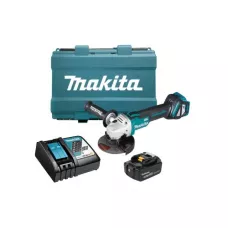 Аккум. углошлифмашина MAKITA LXT DGA 511 RT в кор. (18.0 В, 1 акк., 5.0 А/ч, Li-Ion, диск 125х22.2 мм, вибро)