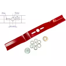 Нож для газонокосилки 45,8 см изогн. универсальный (RIparts)