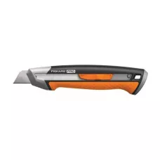 Нож с выдвижным, сменным лезвием18мм CarbonMax FISKARS