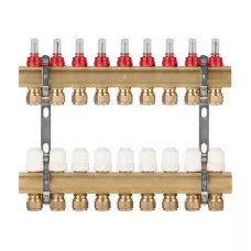 Коллекторная группа AVE777, 9 вых. AV Engineering (PRO серия Для теплого пола и водоснабжения)