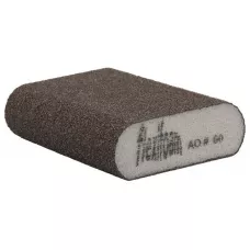 Губка абразивная 98х69х26мм Р60 Round Block Flexifoam (ЗАКРУГЛЕННАЯ)