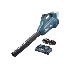 Аккум. воздуходувка MAKITA LXT DUB 362 Z + АКЦИЯ (2 аккумулятора и зарядное) (18.0 В, 2 акк. BL1850B 5 А/ч, Li-Ion x2 шт, ЗУ DC18RD, 804 м3/ч, 54 м/с,