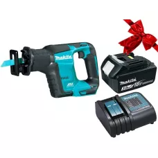 Аккум. сабельная пила MAKITA LXT DJR 188 Z в кор. + АКЦИЯ (BL1830B + DC18SD) (18.0 В, 1 акк., 3.0 А/ч, Li-Ion, дерево до 255 мм, металл до 20 мм)