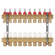 Коллекторная группа AVE777, 10 вых. AV Engineering (PRO серия Для теплого пола и водоснабжения)