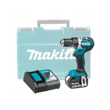 Аккум. дрель-шуруповерт MAKITA LXT DDF484RT в кейсе (18.0 В, 1 акк., 5.0 А/ч Li-Ion, 2 скор., 54 Нм, шурупы до 13 мм)