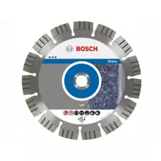 Алмазный круг 115х22 мм по камню сегмент. Turbo BEST FOR STONE BOSCH (сухая резка)