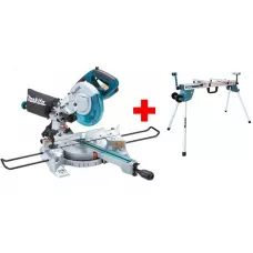 Торцовочная пила MAKITA LS 0815 FLN в кор. + Стол для торцовочной пилы (DEAWST06) (1400 Вт, 216х30.0 мм, глуб. до 65 мм, шир. до 305 мм, лазер, подсве