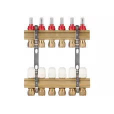 Коллекторная группа AVE777, 6 вых. AV Engineering (PRO серия Для теплого пола и водоснабжения)