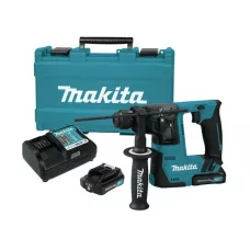 Аккум. перфоратор MAKITA HR 140 DWYE1 в кейсе + аксессуары (10.8 В, 2 акк., 1.5 А/ч Li-Ion, 1.0 Дж, вес 1.9 кг,)