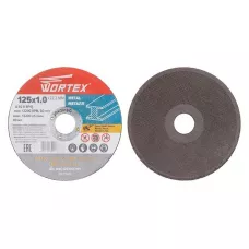 Круг отрезной 125х1.0x22.2 мм для металла WORTEX