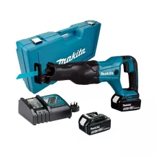 Аккум. сабельная пила MAKITA LXT DJR 186 RFE в чем. (18.0 В, 2 акк., 3.0 А/ч, Li-Ion, дерево до 255 мм, металл до 20 мм)