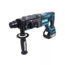 Аккум. перфоратор MAKITA LXT DHR 241 RFE в чем. (18.0 В, 2 акк., 3.0 А/ч Li-Ion, 1.9 Дж, вес 3.2 кг)