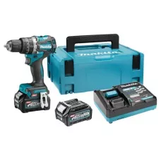 Аккум. ударная дрель-шуруповерт MAKITA XGT  HP002GD201 в кейсе (40.0 В, 2 акк., 2.5 А/ч Li-Ion, 2 скор., 65 Нм, шурупы до 13 мм, сверление в металле д