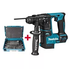 Аккум. перфоратор MAKITA LXT DHR 171 RTJ в чем. + Набор насадок MAKITA (17 шт.) (B-53877) (18.0 В, 2 акк., 5.0 А/ч Li-Ion, 1.2 Дж, вес 2.8 кг,)