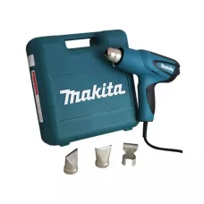 Термовоздуходувка MAKITA HG 5012 K в чем. + набор сопл (1600 Вт, 2 скор., 350-550 °С, ступенч. рег.,350-550 °С)