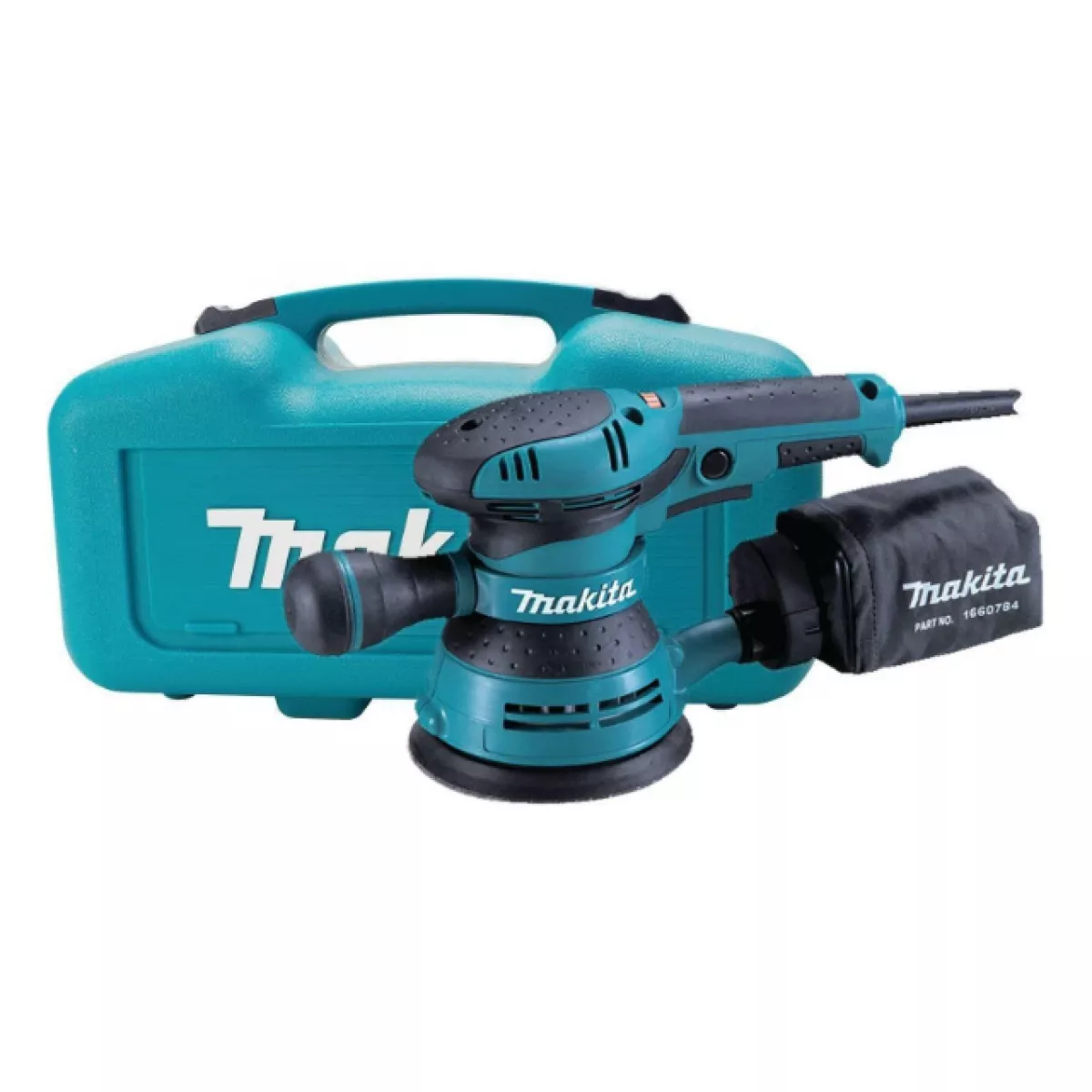 Эксцентриковая шлифмашина MAKITA BO 5041 K в чем. (300 Вт, 125 мм, 4000 - 12000 кол/мин, регул. об.)