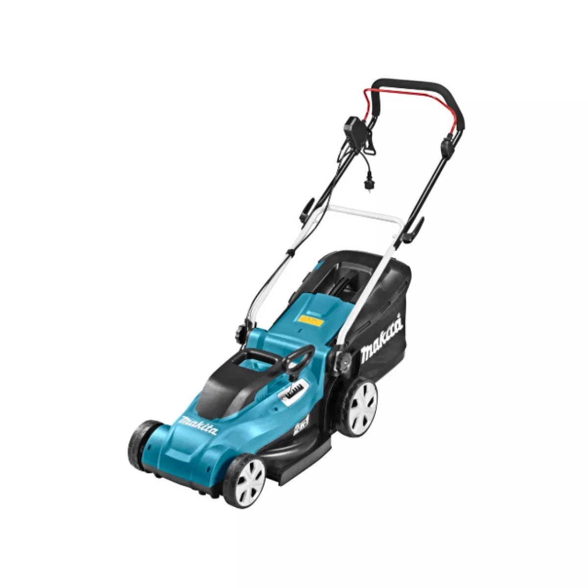 Газонокосилка электрическая MAKITA ELM 4120 (1600 Вт, шир. 410 мм, выс. 20-75 мм, пластм. корпус, без мульчир., травосборник 45 л)