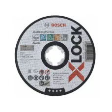 Круг отрезной 125х1.6x22.2 мм универс. X-LOCK Multi Material BOSCH ( прямой, подходит для всех типов УШМ)