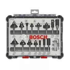 Набор фрез смешанный 6 мм (15шт) BOSCH