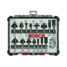 Набор фрез смешанный 8 мм (15шт) BOSCH