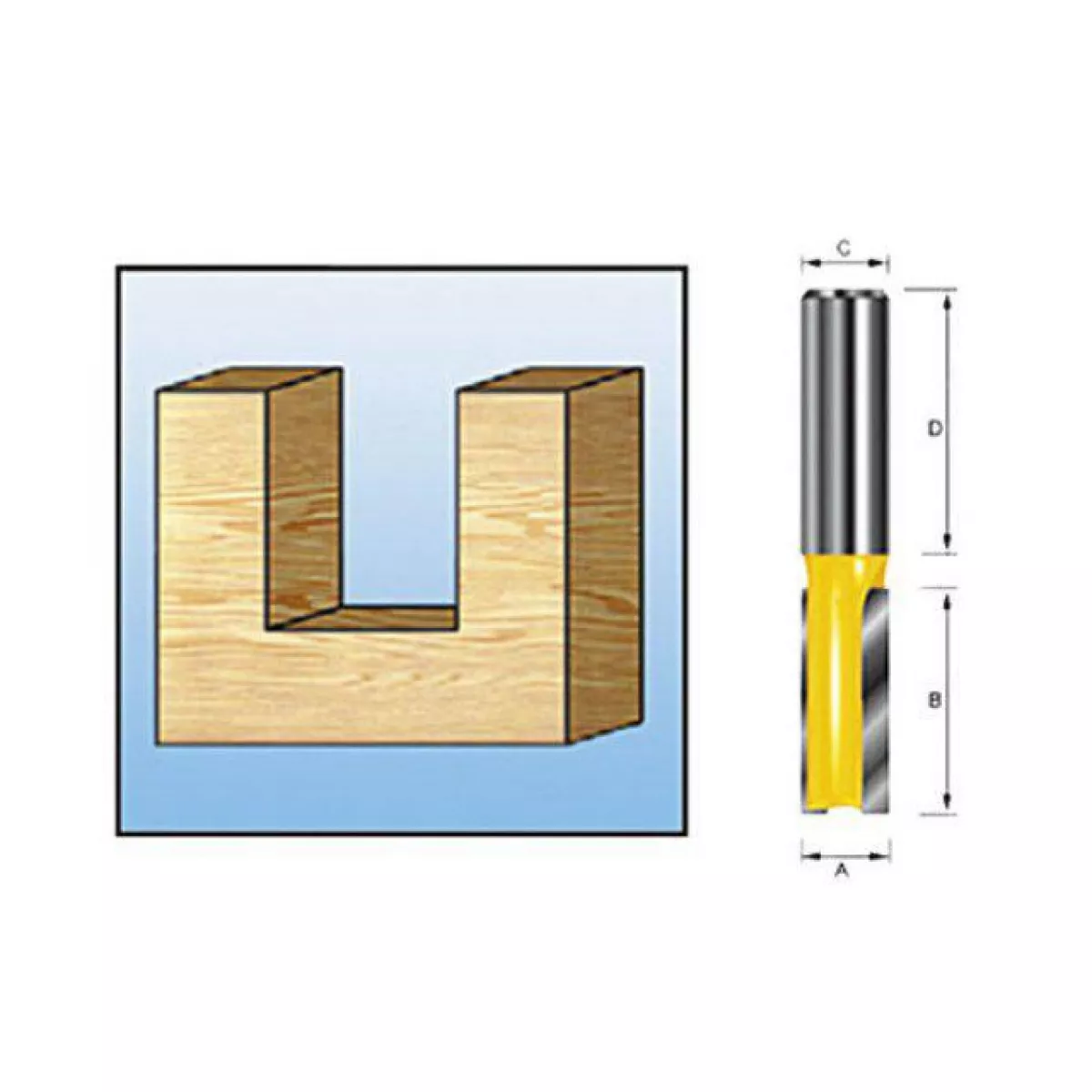 Фреза пазовая 5x12,7x8x32x1T (MAKITA)