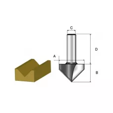 Фреза д/V-об.12,7х15,9х8х32х2Т (MAKITA)