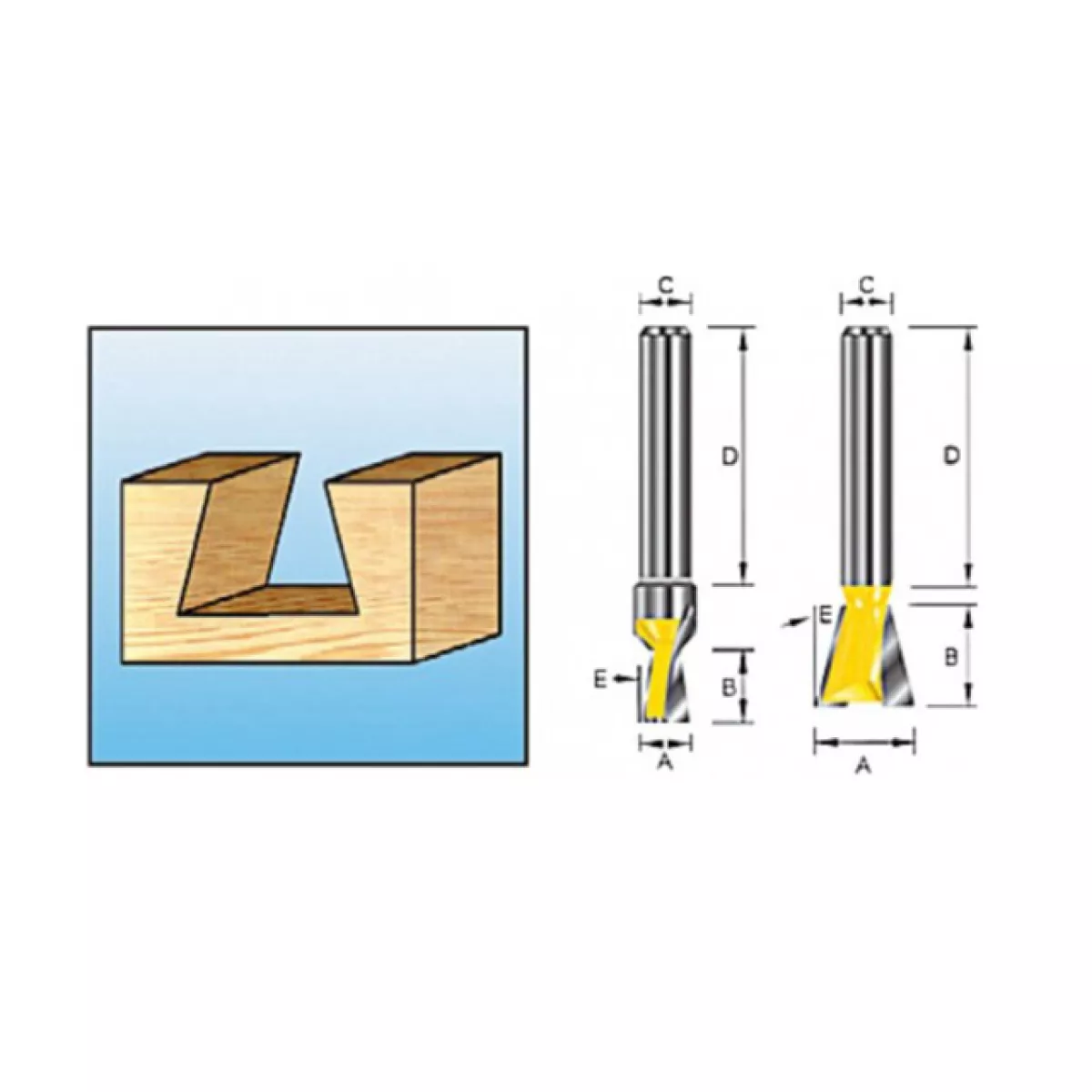 Фреза лас/хв14,28х12,7х8х32х2Т (MAKITA)