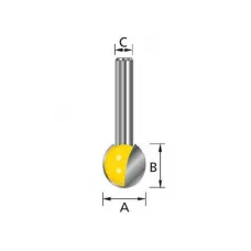 Шаров.фреза 15,9х15,9х8х32х2Т (MAKITA)