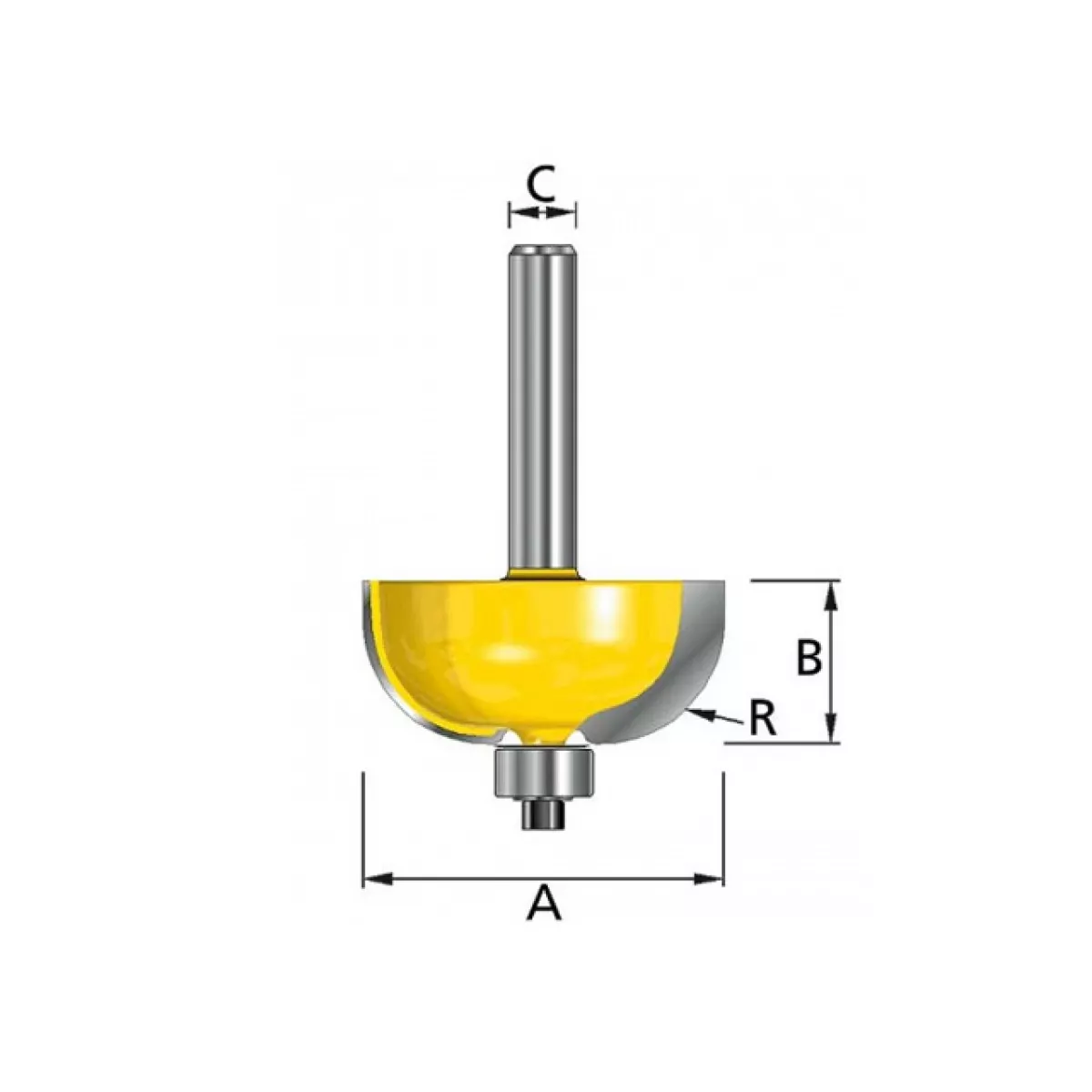 Фреза с под.22,22х12,7х8х32х2Т (MAKITA)