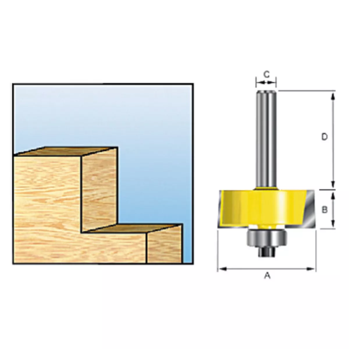 Фреза с подш.31,8х12,7х8х32х2Т (MAKITA)