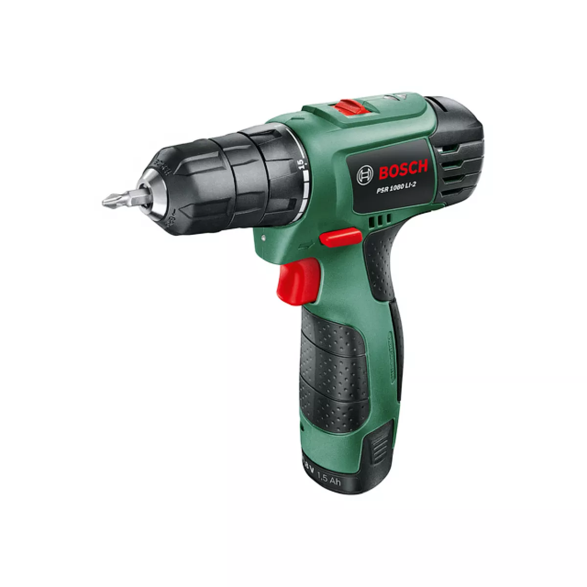 Аккум. дрель-шуруповерт BOSCH EasyDrill 1200 в чем. (12.0 В, 1 акк., 1.5 А/ч Li-Ion, 2 скор., 30 Нм, шурупы до 6 мм)