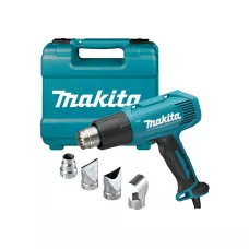 Термовоздуходувка MAKITA HG 5030 K в чем. + набор сопл (1600 Вт, 2 скор., 350-500 °С, ступенч. рег.)