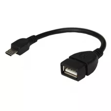 USB-кабель OTG micro USB на USB шнур 0,15M черный REXANT