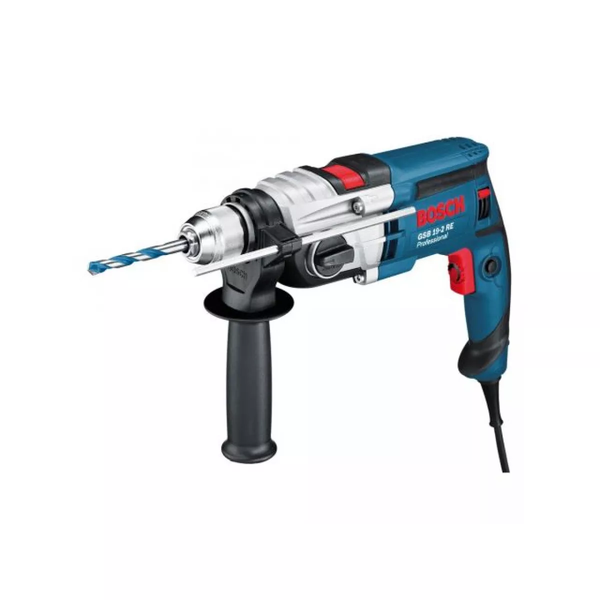 Дрель ударная BOSCH GSB 19-2 RE в чем. (850 Вт, патрон БЗП, 2 скор.)