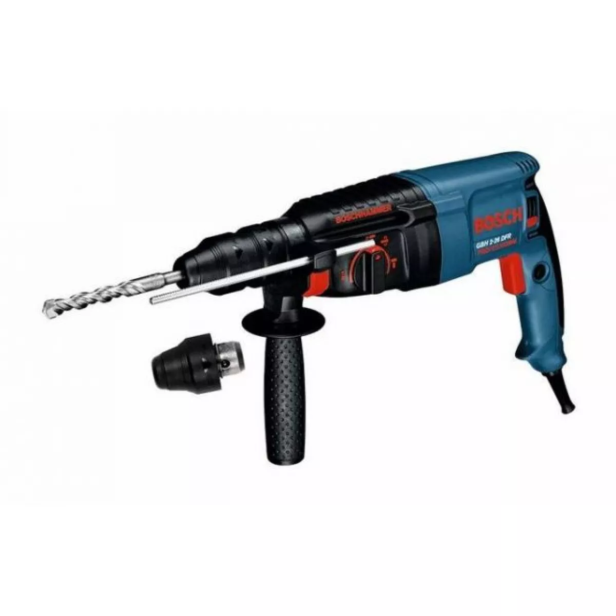 Перфоратор BOSCH GBH 2-26 DFR в чем. (800 Вт, 2.7 Дж, патрон SDS-plus, быстросъемн., БЗП в комплекте, вес 2.9 кг)