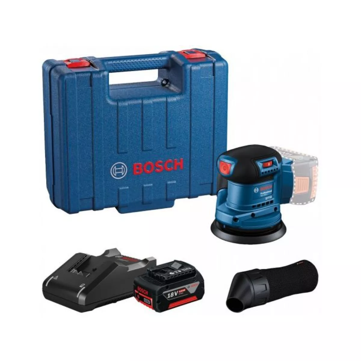 Эксцентриковая шлифмашина BOSCH GEX 185-LI PROFESSIONAL в чем. (,125 мм, 6000 - 10000 кол/мин, регул. об.)