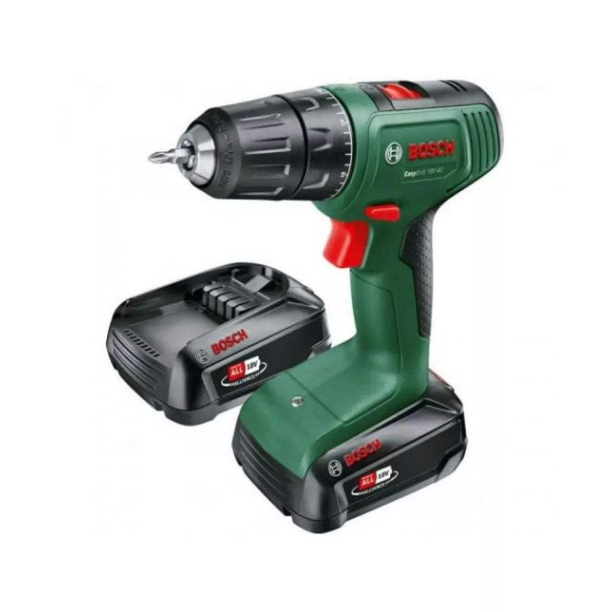 Аккум. дрель-шуруповерт BOSCH EasyDrill 18V-40 в кейсе (18.0 В, 2 акк., 2.0 А/ч Li-Ion, 2 скор., 40 Нм,)