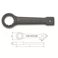 Ключ ударно-силовой накидной упорный 105мм TOPTUL (AAARA5A5)