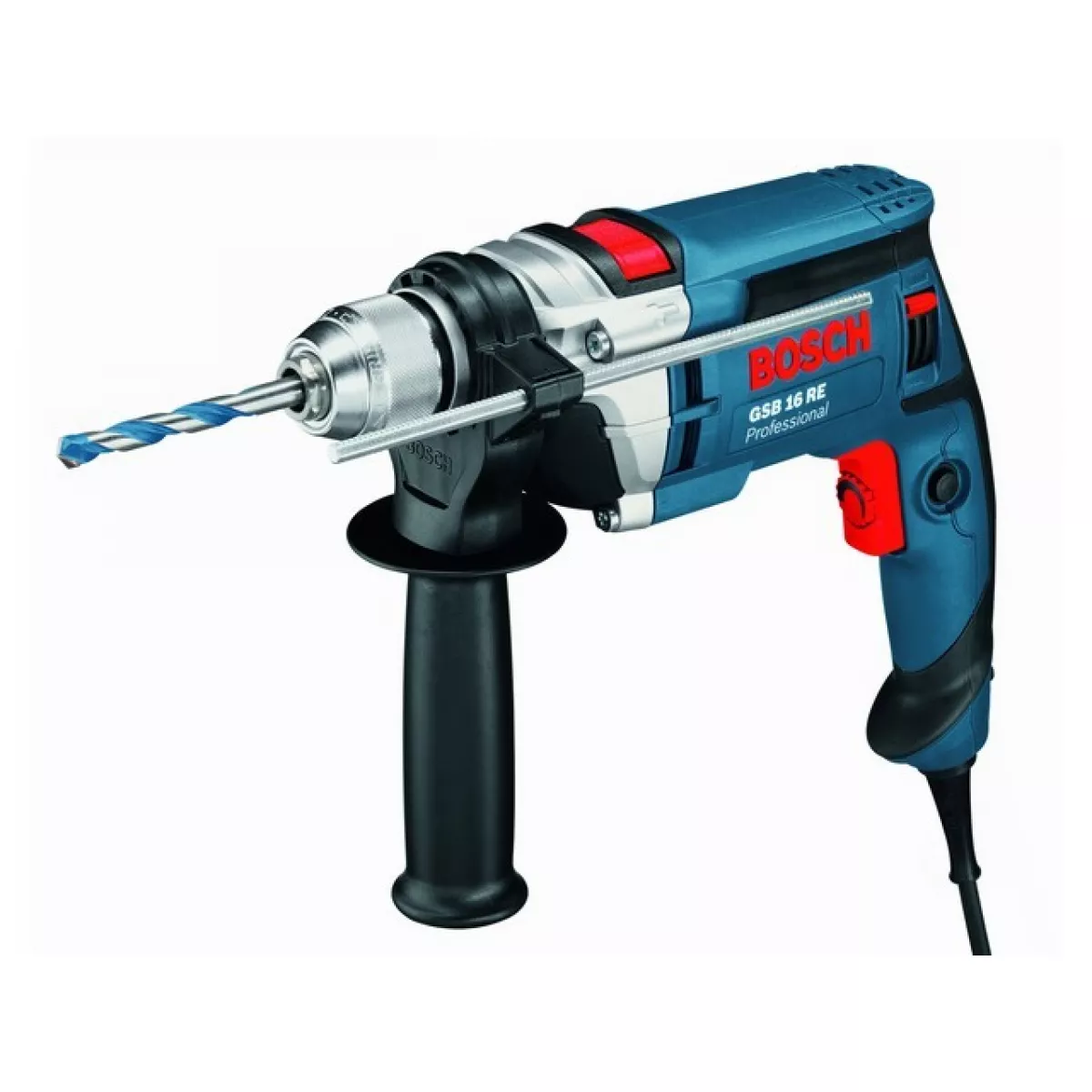 Дрель ударная BOSCH GSB 16 RE в чем. (750 Вт, патрон БЗП, 1 скор.)