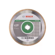 Алмазный круг 230х25.4 мм по керамике сплошн. Standard for Ceramic BOSCH ( сухая резка)