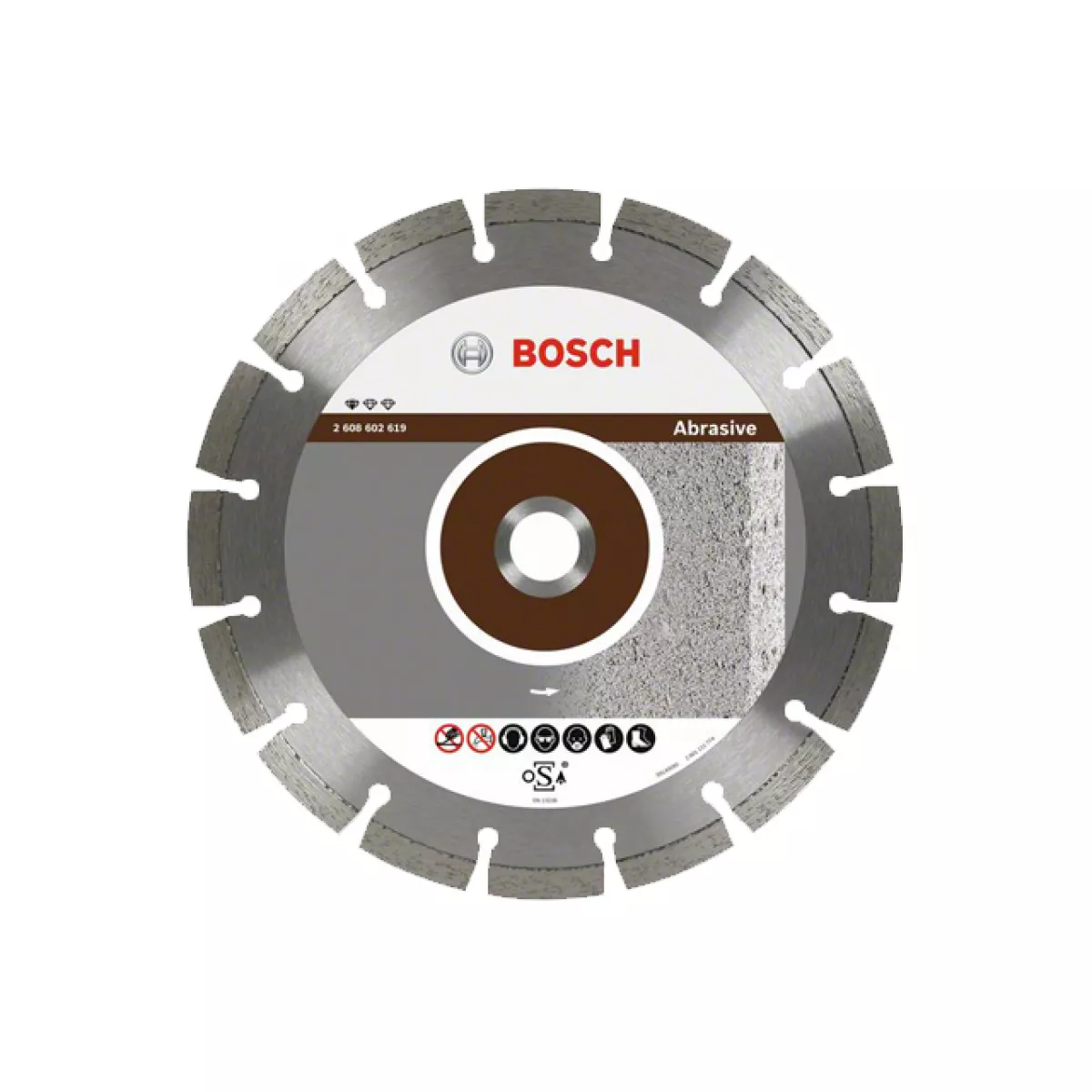 Алмазный круг 125х22 мм по абразив. матер. сегмент. STANDARD FOR ABRASIVE BOSCH ( сухая резка)