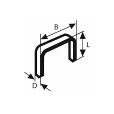 Скобы 10 мм тип 53 ( 1000 шт.) BOSCH