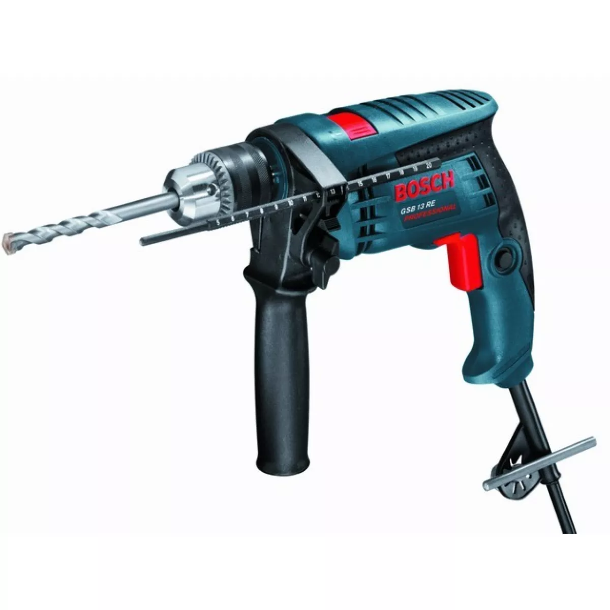 Дрель ударная BOSCH GSB 13 RE в кор. (600 Вт, патрон ЗВП, 1 скор.)