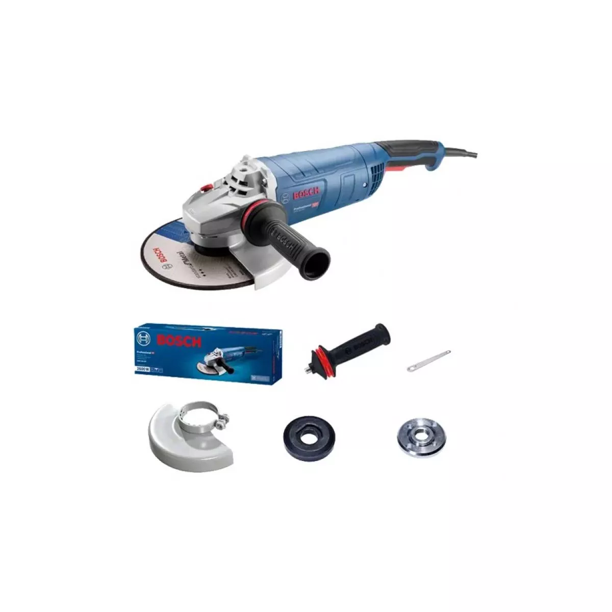 Одноручная углошлифмашина BOSCH GWS 30-180 B в кор. (2800 Вт, диск 180х22 мм.)