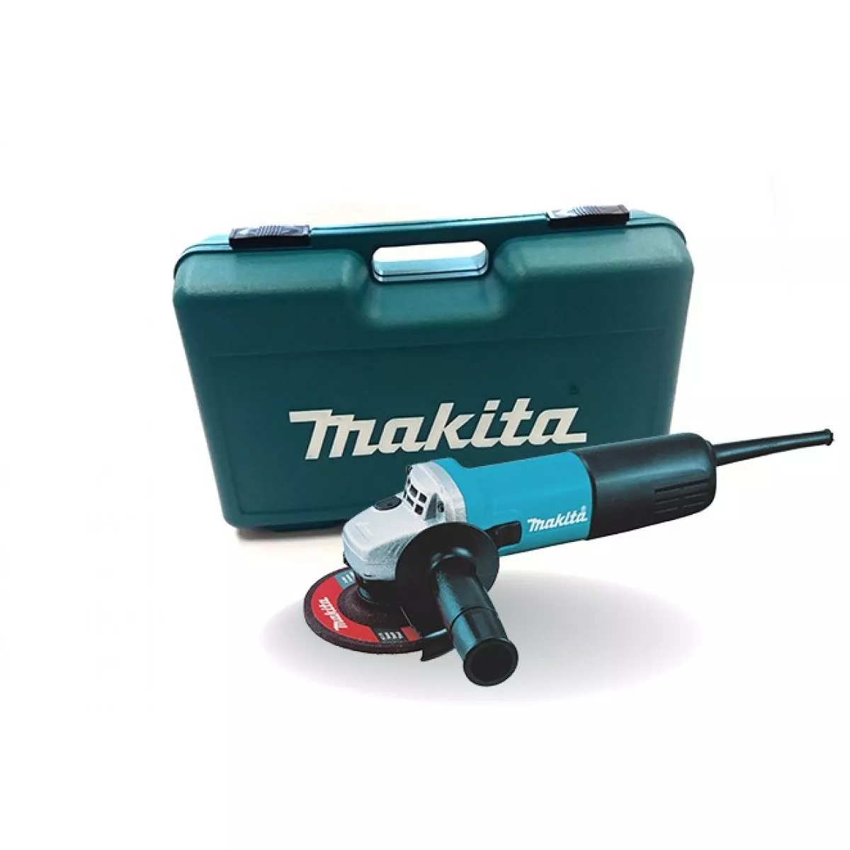 Одноручная углошлифмашина MAKITA 9558 HNRK в кейсе (840 Вт, диск 125х22 мм, плавный пуск)