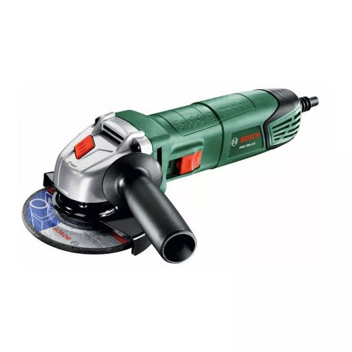 Одноручная углошлифмашина BOSCH PWS 700-115 в кор. (700 Вт, диск 115х22 мм, без регул. об.)